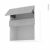 Meuble De Cuisine Haut Mo Encastrable Niche 38 Hoda Beton 1 Abattant L60 X H70 X P37 Cm