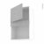 Meuble De Cuisine Haut Mo Encastrable Niche 38 Hoda Beton 1 Porte L60 X H92 X P37 Cm