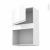 Meuble De Cuisine Haut Mo Encastrable Niche 38 Ipoma Blanc Brillant 1 Porte L60 X H92 X P37 Cm