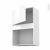 Meuble De Cuisine Haut Mo Encastrable Niche 38 Iris Blanc 1 Porte L60 X H92 X P37 Cm