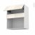 Meuble De Cuisine Haut Mo Encastrable Niche 38 Keria Ivoire 1 Abattant L60 X H70 X P37 Cm