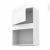 Meuble De Cuisine Haut Mo Encastrable Niche 38 Static Blanc 1 Porte L60 X H92 X P37 Cm