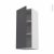 Meuble De Cuisine Haut Ouvrant Ginko Gris 1 Porte L40 X H92 X P37 Cm