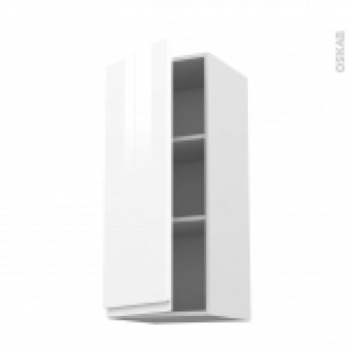 Meuble De Cuisine Haut Ouvrant Ipoma Blanc Brillant 1 Porte L40 X H92 X P37 Cm