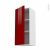 Meuble De Cuisine Haut Ouvrant Ivia Rouge 1 Porte L40 X H92 X P37 Cm