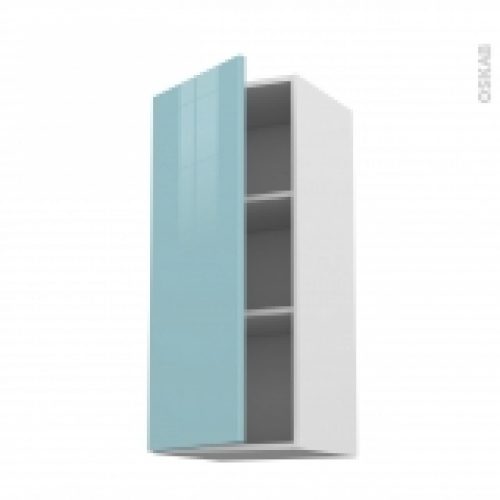 Meuble De Cuisine Haut Ouvrant Keria Bleu 1 Porte L40 X H92 X P37 Cm