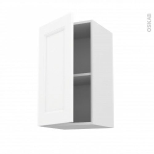 Meuble De Cuisine Haut Ouvrant Static Blanc 1 Porte L40 X H70 X P37 Cm