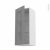 Meuble De Cuisine Haut Ouvrant Vitre Filipen Gris 1 Porte L40 X H92 X P37 Cm