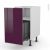 Meuble De Cuisine Poubelle Coulissante Keria Aubergine 1 Porte L40 X H70 X P58 Cm