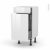 Meuble De Cuisine Range Epice Bora Blanc 3 Tiroirs L40 X H70 X P37 Cm