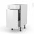 Meuble De Cuisine Range Epice Bora Blanc 3 Tiroirs L40 X H70 X P58 Cm