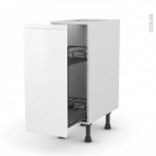 Meuble De Cuisine Range Epice Epoxy Ipoma Blanc Mat 1 Porte L30 X H70 X P58 Cm
