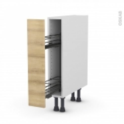 Meuble De Cuisine Range Epice Epoxy Ipoma Chene Naturel 1 Porte L15 X H70 X P58 Cm