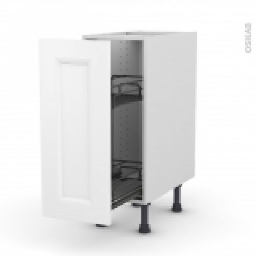 Meuble De Cuisine Range Epice Epoxy Static Blanc 1 Porte L30 X H70 X P58 Cm