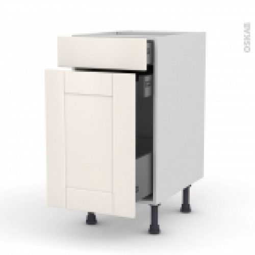 Meuble De Cuisine Range Epice Filipen Ivoire 3 Tiroirs L40 X H70 X P58 Cm