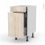 Meuble De Cuisine Range Epice Ikoro Chene Clair 3 Tiroirs L40 X H70 X P58 Cm