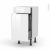 Meuble De Cuisine Range Epice Ipoma Blanc Brillant 3 Tiroirs L40 X H70 X P37 Cm