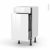 Meuble De Cuisine Range Epice Iris Blanc 3 Tiroirs L40 X H70 X P37 Cm