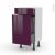 Meuble De Cuisine Range Epice Keria Aubergine 3 Tiroirs L40 X H70 X P37 Cm