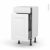 Meuble De Cuisine Range Epice Static Blanc 3 Tiroirs L40 X H70 X P37 Cm