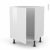 Meuble De Cuisine Sous Evier Bora Blanc 1 Porte L60 X H70 X P58 Cm