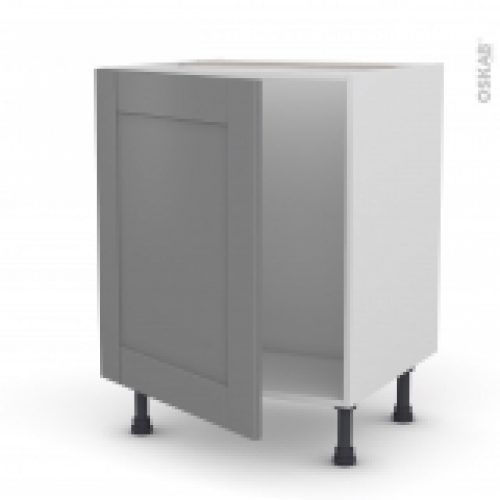 Meuble De Cuisine Sous Evier Filipen Gris 1 Porte L60 X H70 X P58 Cm
