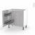 Meuble De Cuisine Sous Evier Hoda Beton 2 Portes Lessiviel L80 X H70 X P58 Cm