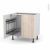 Meuble De Cuisine Sous Evier Ikoro Chene Clair 2 Portes Lessiviel L80 X H70 X P58 Cm