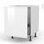 Meuble De Cuisine Sous Evier Ipoma Blanc Brillant 1 Porte Coulissante L60 X H70 X P58 Cm