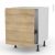 Meuble De Cuisine Sous Evier Ipoma Chene Naturel 1 Porte Coulissante L60 X H70 X P58 Cm