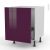 Meuble De Cuisine Sous Evier Keria Aubergine 1 Porte Coulissante L60 X H70 X P58 Cm