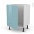 Meuble De Cuisine Sous Evier Keria Bleu 1 Porte L60 X H70 X P58 Cm