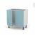 Meuble De Cuisine Sous Evier Keria Bleu 2 Portes L80 X H70 X P58 Cm