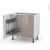 Meuble De Cuisine Sous Evier Keria Moka 2 Portes Lessiviel L80 X H70 X P58 Cm