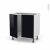 Meuble De Cuisine Sous Evier Keria Noir 2 Portes L80 X H70 X P58 Cm