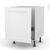 Meuble De Cuisine Sous Evier Static Blanc 1 Porte Coulissante L60 X H70 X P58 Cm