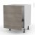 Meuble De Cuisine Sous Evier Stilo Noyer Naturel 1 Porte Coulissante L60 X H70 X P58 Cm