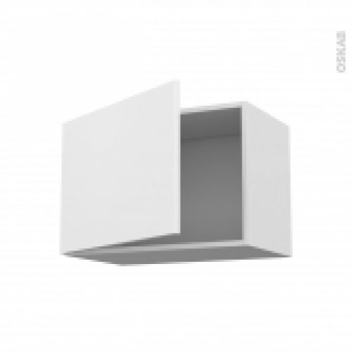 Meuble De Cuisine Sur Hotte Pour Hotte Encastrable Haut Ouvrant Ginko Blanc 1 Porte L60 X H41 X P37 Cm