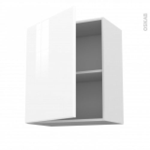 Meuble De Cuisine Sur Hotte Pour Hotte Encastrable Haut Ouvrant Iris Blanc 1 Porte L60 X H70 X P37 Cm