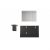 Meuble de salle de bain et armoire miroir UNIIQ 900/D Anthracite mat – Salgar