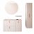 Meuble de salle de bain, miroir et armoire UNIIQ 900/D Blanc mat – Salgar