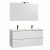 Meuble de salle de bains blanc – double vasque – 120 cm – Sia