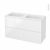 Meuble De Salle De Bains Plan Double Vasque Rezo Iris Blanc 4 Tiroirs Cotes Decors L1205 X H715 X P505 Cm