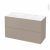 Meuble De Salle De Bains Plan Double Vasque Vala Ginko Taupe 4 Tiroirs Cotes Decors L1205 X H712 X P505 Cm