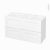 Meuble De Salle De Bains Plan Double Vasque Vala Static Blanc 4 Tiroirs Cotes Decors L1205 X H712 X P505 Cm