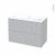 Meuble De Salle De Bains Plan Vasque Naja Hoda Beton 2 Tiroirs Cotes Decors L1005 X H715 X P505 Cm