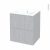 Meuble De Salle De Bains Plan Vasque Naja Hoda Beton 2 Tiroirs Cotes Decors L605 X H715 X P505 Cm