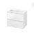 Meuble De Salle De Bains Plan Vasque Naja Ipoma Blanc Brillant 2 Tiroirs Cotes Decors L805 X H715 X P505 Cm