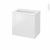 Meuble De Salle De Bains Plan Vasque Rezo Bora Blanc 1 Porte Cotes Decors L605 X H585 X P405 Cm