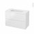 Meuble De Salle De Bains Plan Vasque Rezo Bora Blanc 2 Tiroirs Cotes Decors L1005 X H715 X P505 Cm